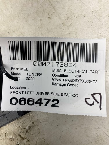 2022-2024 TOYOTA TUNDRA OEM FRONT LEFT DRIVER SIDE SEAT CONTROL BUTTON - Picture 13 of 13