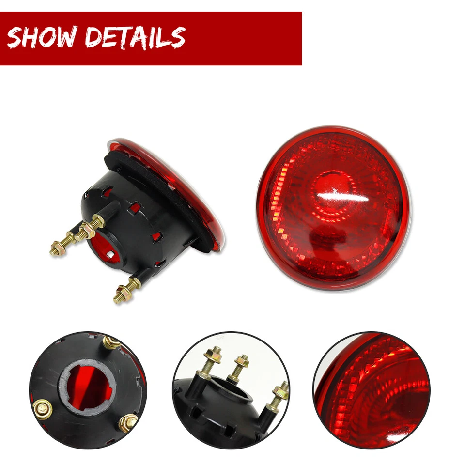 Juego de luces traseras superiores para Chevrolet HHR 06-11 luces traseras rojas lente con carcasas Foto 3 de 4