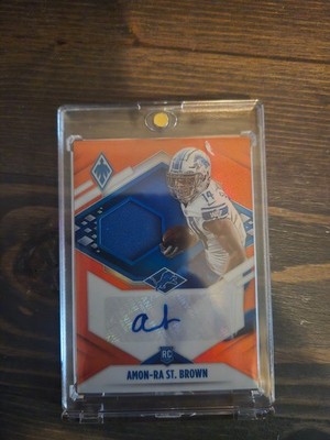 2021 Panini Phoenix - Amon-Ra St. Brown Rookie Patch Auto /149 RJA-ASB