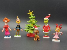 Grinch Christmas Figure Set 6 Pc Dr Seuss Cindy Lou
