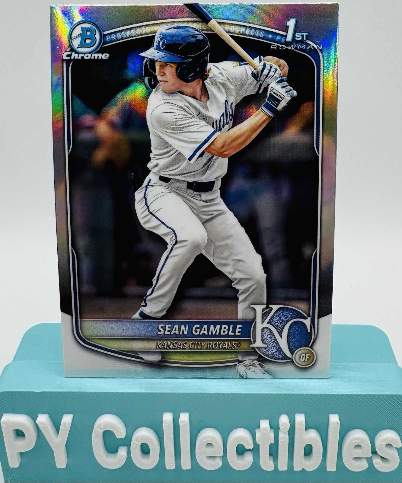 2025 Bowman Draft 1st Chrome Refractor #BDC-178 SEAN GAMBLE Royals Prospect
