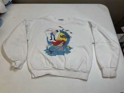 Vintage Disney Little Mermaid Crewneck Sweater Kids Youth 5 / 6 Ariel USA 90s