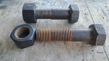 2"-4.5 x 8" Long A490 Unused Heavy Duty Structural Bolt and Nut Set Made in USA