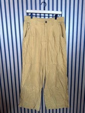 Madewell Pants 12 Womens Beige Tan Chambray Ultra High Rise Baggy Wide Leg