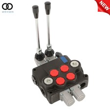 32 GPM 2 Spool Hydraulic Directional Control Valve Open Center Double Acting