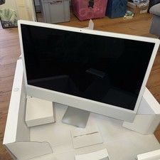 Wie neu Apple iMac 24” M3 16GB (2023) 512GB Silber. Modell A2874. OVP + Zubehör