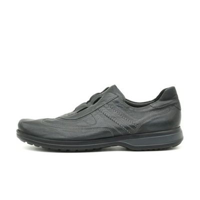 Sioux Herren Soft Impact Slipper Schwarz Leder Komfortsohle EU 49,5