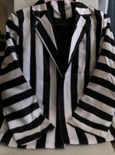 Beetlejuice Costume 4 Piece/cosplay Size L - Unisex - NEW- See Measurements/Pics