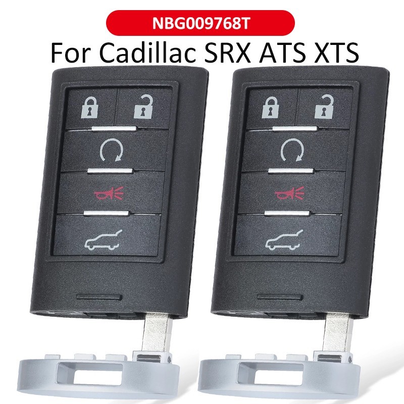2X For Cadillac 2010-2015 SRX 2013 2014 ATS XTS Keyless Entry Remote Key Fob