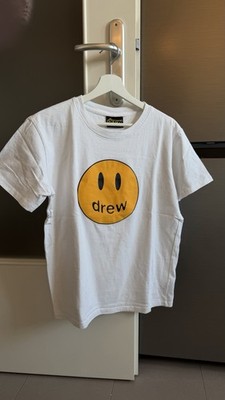 Drew House T-Shirt weiß mit Smiley Logo Größe L