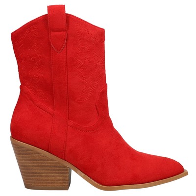 Corkys Rowdy Embossed Snip Toe Cowboy Booties Womens Size 8 M Casual Boots 81-00
