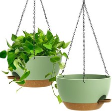 13 In 2 Pack Large Self Watering Hanging Planters for Indoor Outdoor Plants US