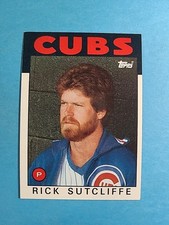 Rick Sutcliffe 1986 Topps Baseball Card # 330 J8699