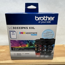 New Genuine Brother LC3033XXL Black Cyan Magenta Yellow 4PK Ink Cartridges 2026