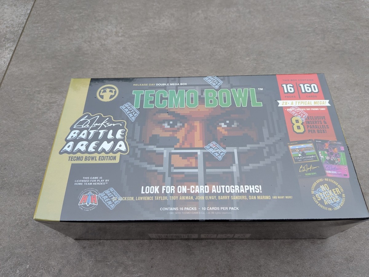 2026 Bo Jackson Battle Arena Tecmo Bowl Release Day Double Mega Box Sealed