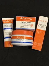 GLUTA -C COMBO SET FACIAL WASH, FACIAL CREAM, SHOWER SALT SCRUB, UNDERARM CREAM