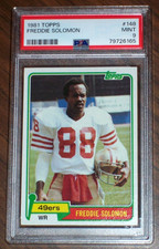 1981 Freddie Solomon #148 Topps PSA 9 San Francisco 49ers