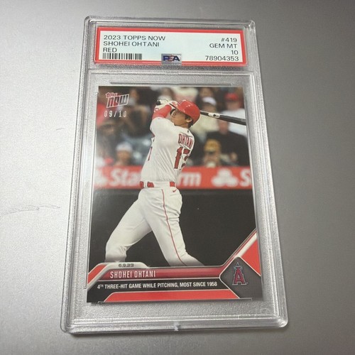 2023 Topps Now Shohei Ohtani #419 Red Parallel /10 Angels PSA 10