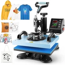 Heat Press Machine 12x10 in Digital Sublimation Printer Transfer for DIY T-shirt