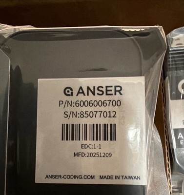  Anser S2 Black Ink 32ml Solvent  U2 X1 SB Pro S Genuine  Inkjet Cartridge NEW