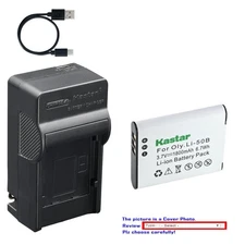 Kastar Battery AC & USB-C Charger for Olympus Li-50B TG-810 TG-820 TG-830 TG-870