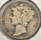 1937S Mercury Dime - 89 Years Old!!  ☆ BELOW SILVER VALUE ☆
