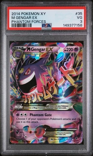 2014 Pokemon XY Phantom Forces M Gengar EX #35 PSA 3