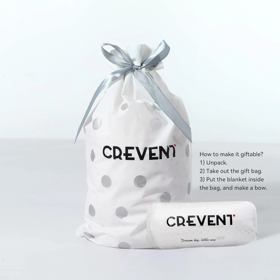 Cobertor de bebê CREVENT 30''X40'' fofo de pelúcia aconchegante e quente lã 30"X40", rosa  - Imagem 4 de 4