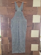 Dickies Overalls Denim Farm Hickory Striped Bib Engineer Workwear