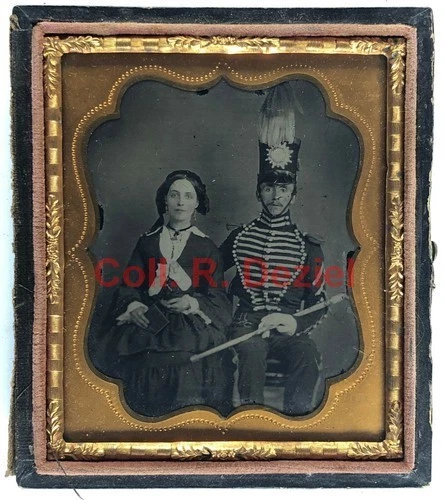 6th Plate Civil War Ambrotype Militia New York state uniform