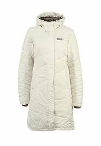 Women Jack Wolfskin Jacket Beige 34 / XS / 42