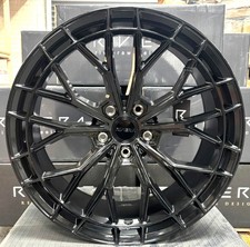 4 x 20" HYUNDAI TUCSON RIVIERA RF22 FLOW FORMED GLOSS BLACK 8.5J ALLOYS