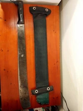 Vintage  Legitimus Collins And Company Machete-26"And Homemade Sheath 