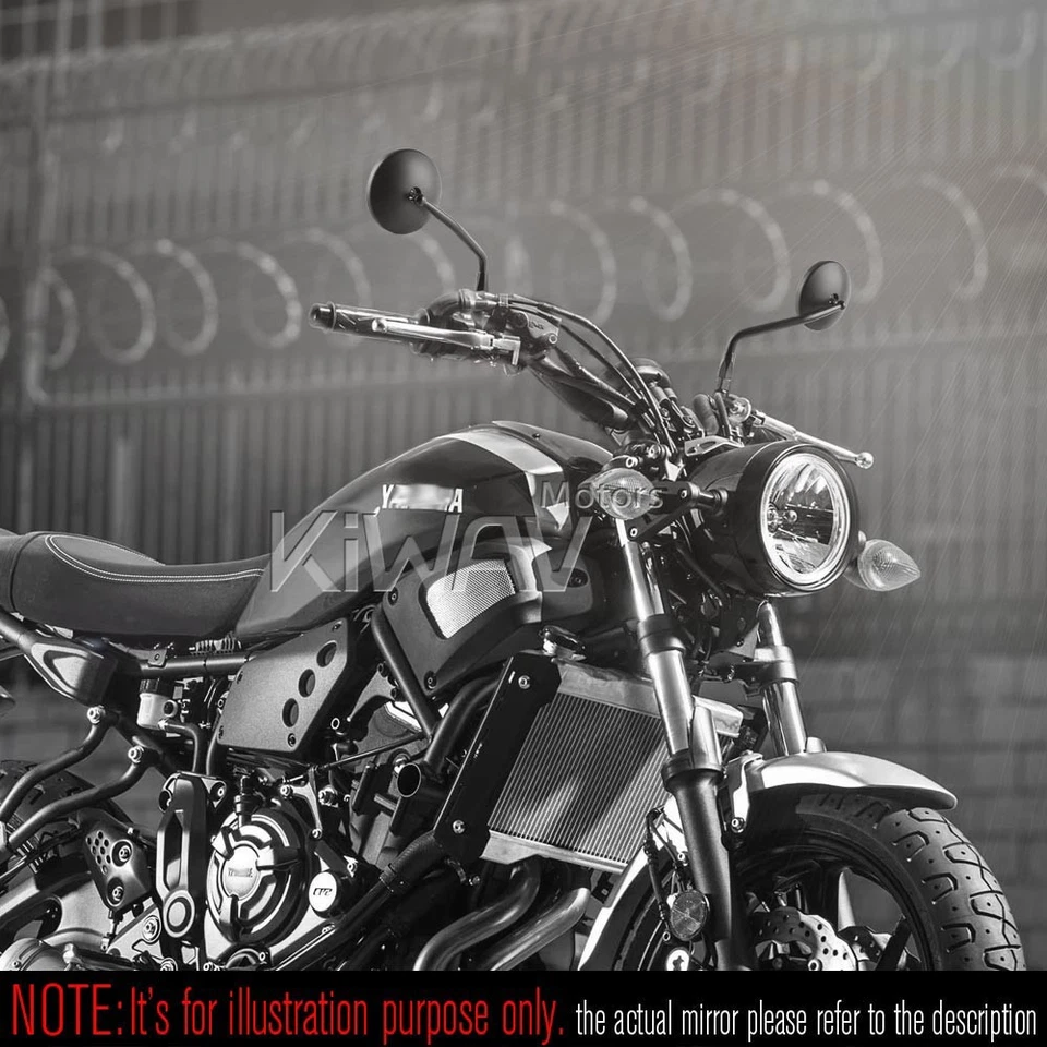 Eclipse Black Mirrors M10 Left & right thread for Yamaha Virago 250 535 550 750 - Image 2 of 4