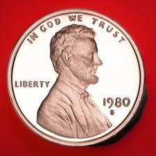 1980-S Lincoln Memorial Mint Gem Proof Cent/Penny FAST SHIPPING 1980-S Lincoln Memorial Mint Gem Proof Cent/Penny FAST SHIPPING