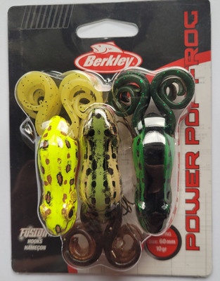 3 X Berkley Power Pop Frog Topwater Köder Rana 6 Cm 10 Gr Kit 3 Stück