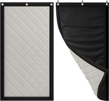 Soundproof Curtain 82.6" x 47.2"   Heavy-Duty Sound Dampening Blanket with Gro