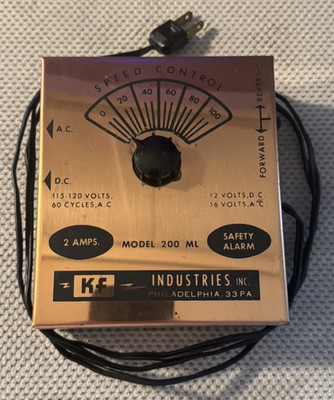 KF Industries Inc.  Model 200 ML Transformer; Variable Speed & Voltage