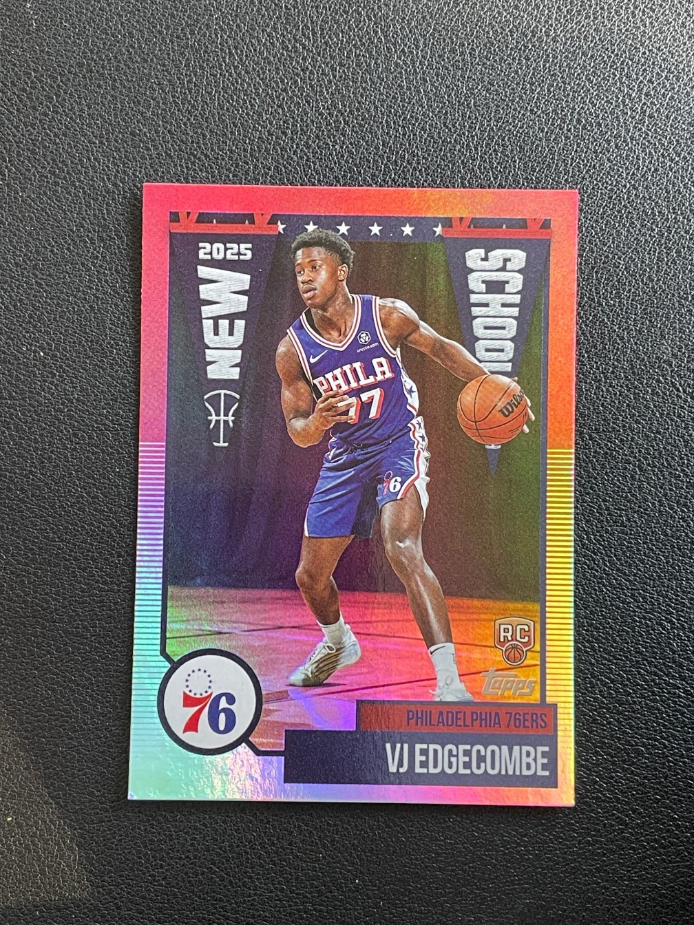 VJ Edgecombe 2025-26 Topps Flagship New School Silver RC #NS-3