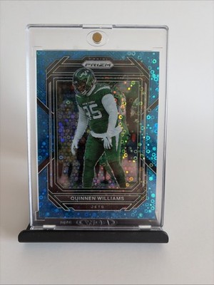 2022 Panini Prizm No Huddle Blue Disco #230 Quinnen Williams Jets /79
