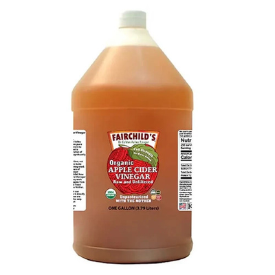 #ad Fairchild’s Organic Apple Cider Vinegar with the Mother – 1 Gallon 128oz $32.99