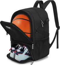 Zaino Basket con Porta Palline e Scomparto per Scarpe, Borsa Sportiva Grande per Me