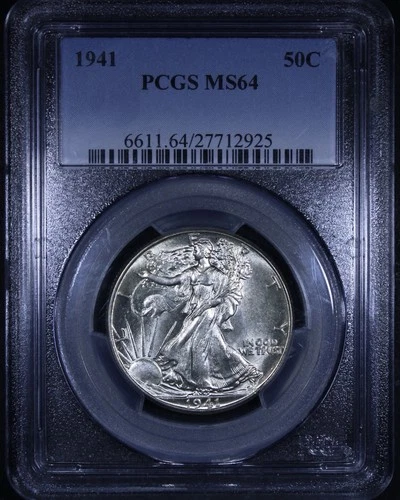 1941 Walking Liberty Half Dollar - 50c PCGS MS64 - Affordable Example!