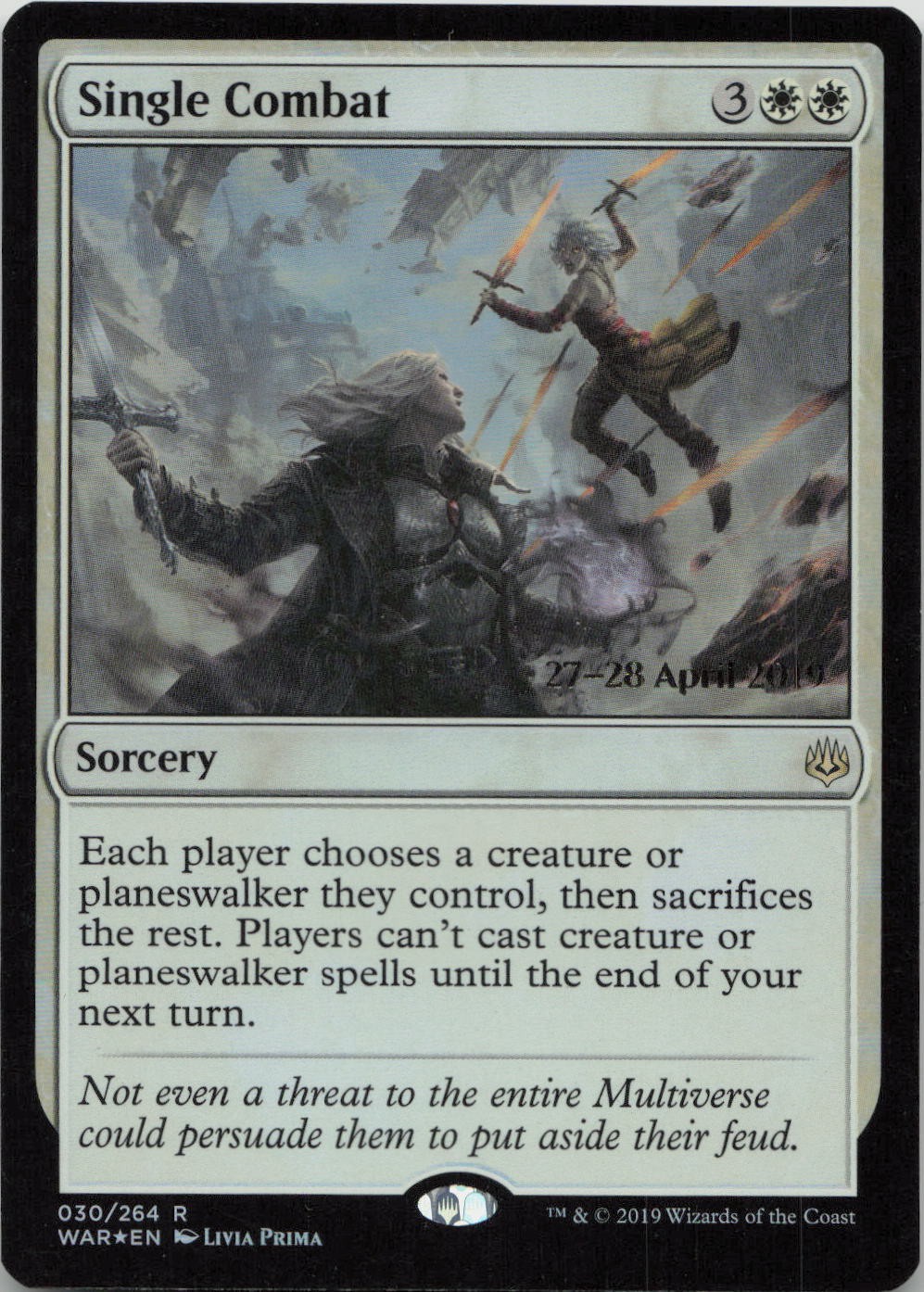 Single Combat FOIL R Prerelease Cards 30 MTG