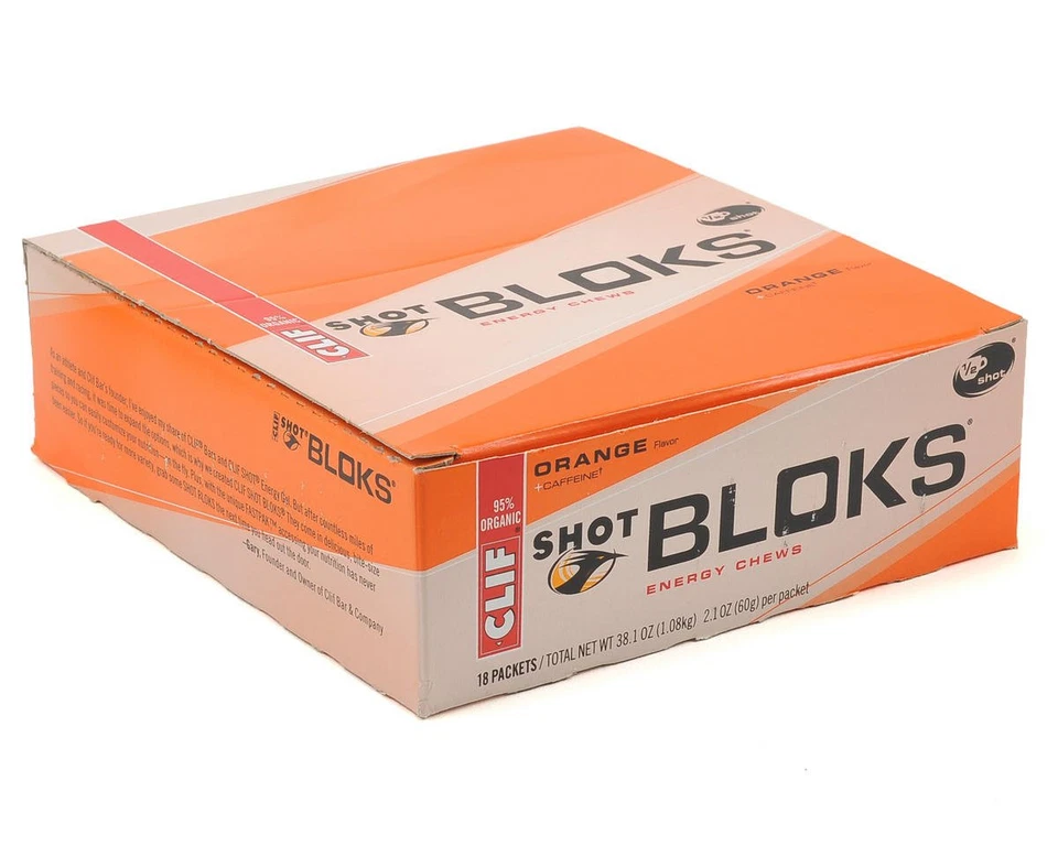 Clif Bar Shot Bloks Energy Chews (laranja com cafeína) - Imagem 2 de 2