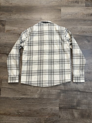 Vuori Range Shirt Jacket Men's MD Flannel Snap Fleece Lined Shacket V246 B56 - Picture 10 of 12
