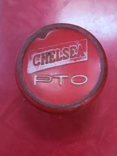 VINTAGE Red Power Take Offs CHELSEA PTO Push Pull KNOB CONTROL HANDLE