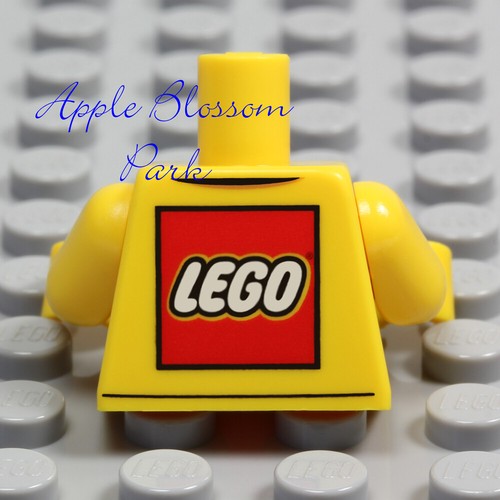 NEW Lego Minifig YELLOW SHIRT TORSO - Boy Girl Pocket Pen Top Upper w/Logo Back - Picture 6 of 7