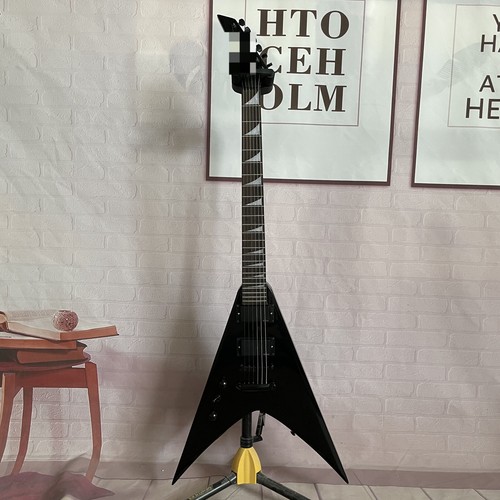 Left-Handed V Shape Solid Electric Guitar Mahogany Body & Neck Free Shipping - Picture 3 of 8