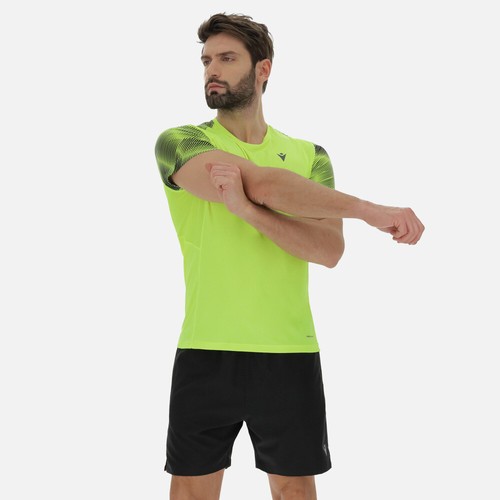 Maglia da running per Uomo Macron SEAN mezza manica in M-DrySystem  traspirante | eBay